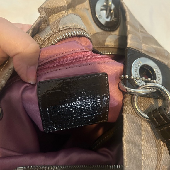 Coach Tan Signature Tote Bag - Picture 6 of 6